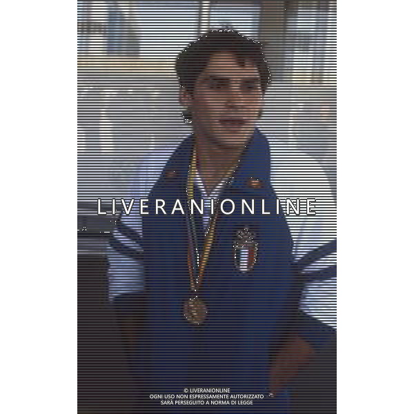 RETROSPETTIVA EZIO GAMBA JUDOKA ITALIA NELLA FOTO EZIO GAMBA ALLE OLIMPIADI DI MOSCA NELL\'ANNO 1980 AG ALDO LIVERANI SAS