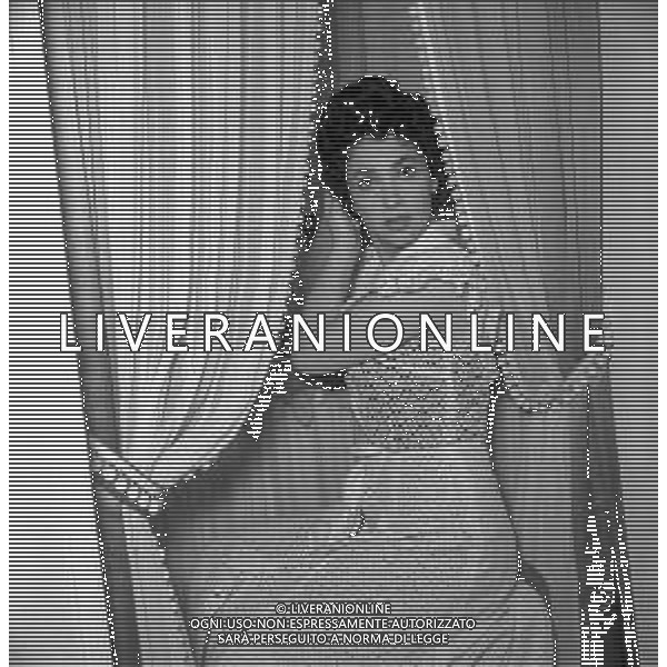RETROSPETTIVA GINA LOLLOBRIGIDA ATTRICE NELLA FOTO GINA LOLLOBRIGIDA AL TRUCCO AG ALDO LIVERANI SAS