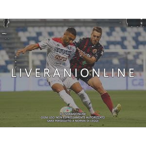 Reggio Audace-Bari Campionato di Calcio Legapro 2019/2020 Finale Playoff promozione serie B Reggio Emilia, 22 Luglio 2020 Nella foto: Lorenzo Libutti e Mattia Maita Ph. Soli - Ag. Aldo Liverani / AGENZIA ALDO LIVERANI SAS