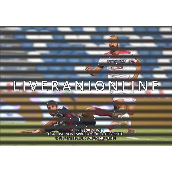 Reggio Audace-Bari Campionato di Calcio Legapro 2019/2020 Finale Playoff promozione serie B Reggio Emilia, 22 Luglio 2020 Nella foto: Luca Zamparo e Valerio Di Cesare Ph. Soli - Ag. Aldo Liverani / AGENZIA ALDO LIVERANI SAS