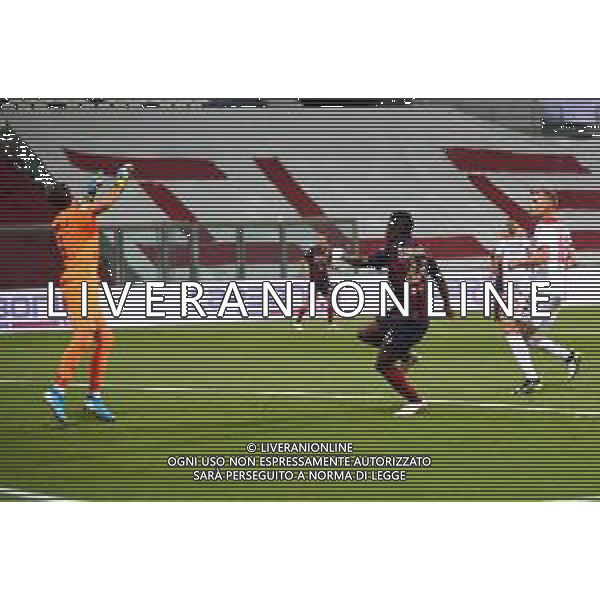 Reggio Audace-Bari Campionato di Calcio Legapro 2019/2020 Finale Playoff promozione serie B Reggio Emilia, 22 Luglio 2020 Nella foto: Augustus Kargbo realizza il gol dell\'1-0 Ph. Soli - Ag. Aldo Liverani / AGENZIA ALDO LIVERANI SAS