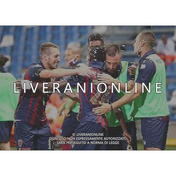 Reggio Audace-Bari Campionato di Calcio Legapro 2019/2020 Finale Playoff promozione serie B Reggio Emilia, 22 Luglio 2020 Nella foto: Augustus Kargbo esulta dopo il gol dell\'1-0 Ph. Soli - Ag. Aldo Liverani / AGENZIA ALDO LIVERANI SAS