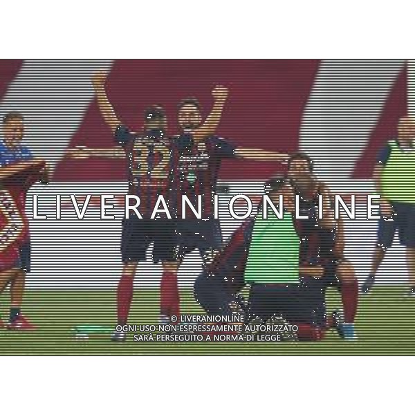 Reggio Audace-Bari Campionato di Calcio Legapro 2019/2020 Finale Playoff promozione serie B Reggio Emilia, 22 Luglio 2020 Nella foto: la gioia dei giocatori della Reggiana Ph. Soli - Ag. Aldo Liverani / AGENZIA ALDO LIVERANI SAS