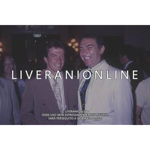 1988/1989 RETROSPETTIVA LOTHAR MATTHAUS CALCIATORE NELLA FOTO LOTHAR MATTHAUS CON IL PRESIDENTE DELL\'INTER ERNESTO PELLEGRINI AG ALDO LIVERANI SAS