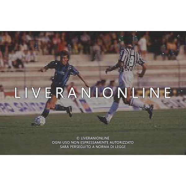 1988/1989 RETROSPETTIVA LOTHAR MATTHAUS CALCIATORE NELLA FOTO LOTHAR MATTHAUS CON LA MAGLIA DELL\'INTER AG ALDO LIVERANI SAS