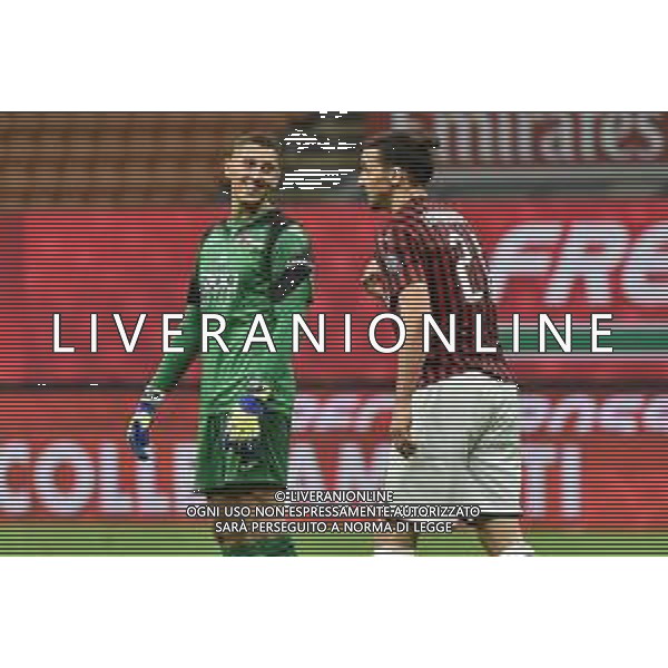 Zlatan Ibrahimovic (Milan) e Pierluigi Gollini (Atalanta) Milan vs Atalanta Campionato Serie A TIM - 36¬∞ giornata Milano 24-07-2020 Stadio Giuseppe Meazza - San Siro foto Roberto Garavaglia - agenzia Aldo Liverani sas / AGENZIA ALDO LIVERANI SAS