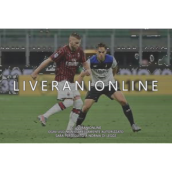 Ante Rebic (Milan) SX e Rafael Toloi (Atalanta) DX Milan vs Atalanta Campionato Serie A TIM - 36° giornata Milano 24-07-2020 Stadio Giuseppe Meazza - San Siro foto Roberto Garavaglia - agenzia Aldo Liverani sas