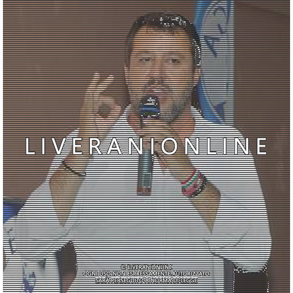 IMOLA 25 07 2020 HOTEL MOLINO ROSSO MATTEO SALVINI CON CANDIDATO SINDACO DI IMOLA DANIELE MARCHETTI NELLA FOTOMATTEO SALVINI LEGA ©SANNA / AGENZIA ALDO LIVERANI SAS