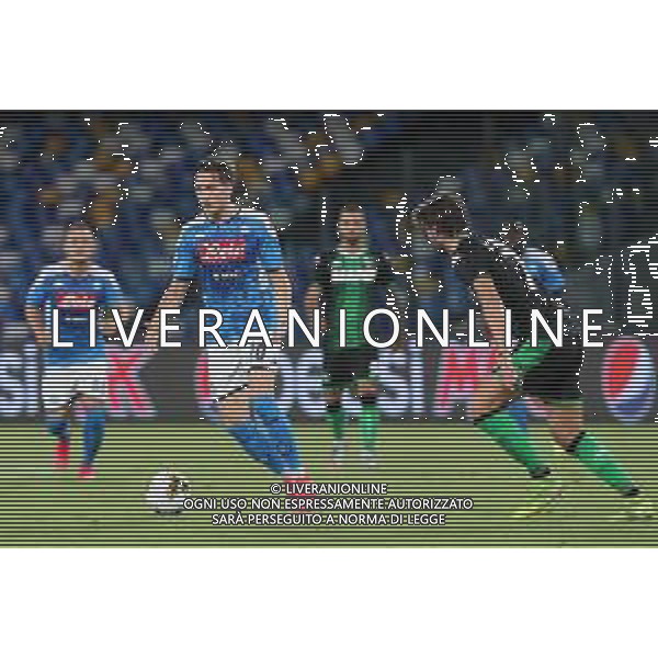 NAPOLI - SASSUOLO CAMPIONATO SERIE A TIM 25.07.2020 NELLA FOTO PIOTR ZIELINSKI ©MOSCA / AGENZIA ALDO LIVERANI SAS