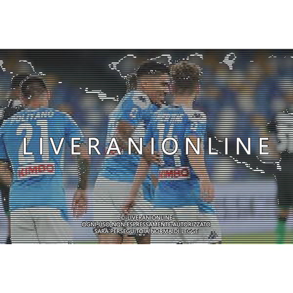 NAPOLI - SASSUOLO CAMPIONATO SERIE A TIM 25.07.2020 NELLA FOTO ESULTANZA DOPO IL GOL DI MARQUEZ ALLAN ©MOSCA / AGENZIA ALDO LIVERANI SAS