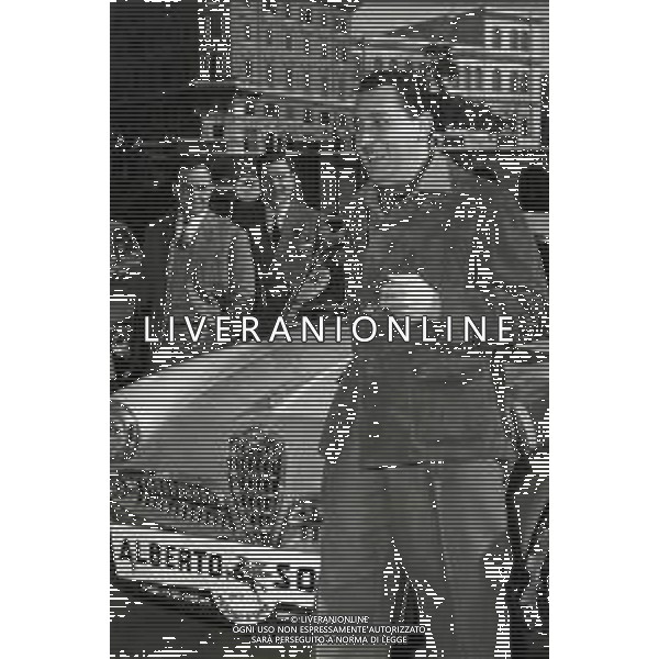 RETROSPETTIVA ALBERTO SORDI ATTORE NELLA FOTO A ROMA AL 3° RALLY DEL CINEMA NEL 1956 - RETROSPETTIVA AG ALDO LIVERANI SAS