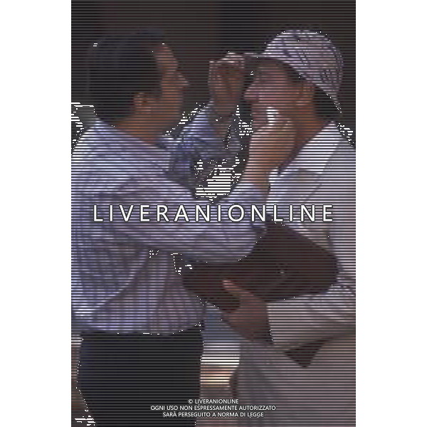 RETROSPETTIVA ALBERTO SORDI ATTORE NELLA FOTO ALBERTO SORDI NEL FILM "TROPPO FORTE" NELL\'ANNO 1986 AG ALDO LIVERANI SAS