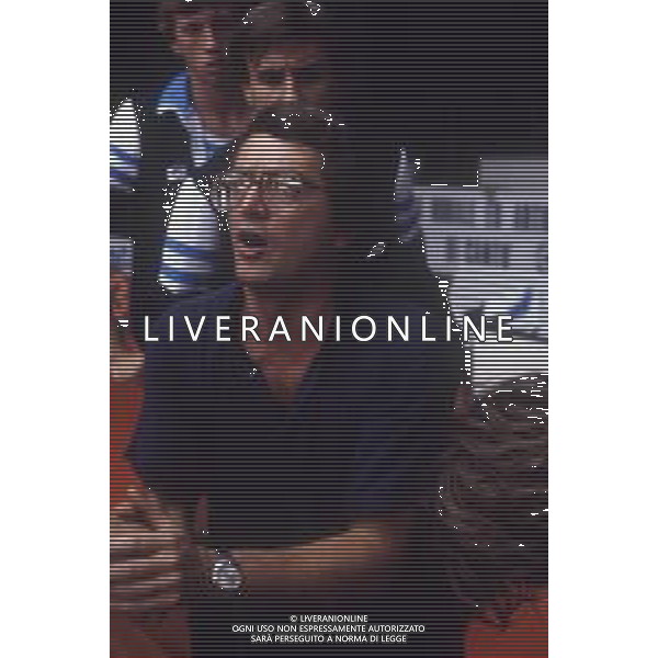 RETROSPETTIVA VALERIO BIANCHINI ALLENATORE BASKET NELLA FOTO VALERIO BIANCHINI ALLENATORE SQUIBB CANTU\' BASKET AG ALDO LIVERANI SAS