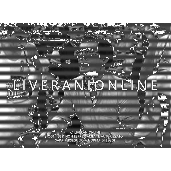 RETROSPETTIVA VALERIO BIANCHINI ALLENATORE BASKET NELLA FOTO VALERIO BIANCHINI ALLENATORE SQUIBB CANTU\' BASKET AG ALDO LIVERANI SAS