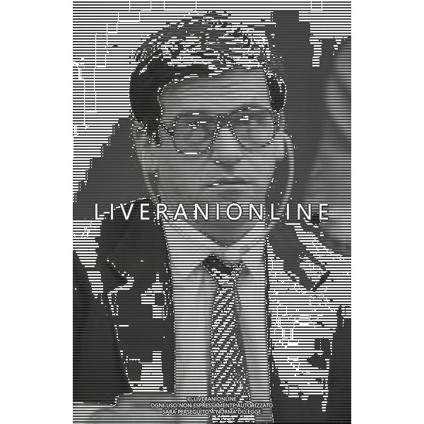 RETROSPETTIVA GIORGIO BENVENUTO SINDACALISTA E POLITICO ITALIANO NELLA FOTO GIORGIO BENVENUTO NELL\'ANNO 1985 AG ALDO LIVERANI SAS