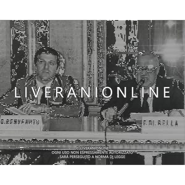 RETROSPETTIVA GIORGIO BENVENUTO SINDACALISTA E POLITICO ITALIANO NELLA FOTO GIORGIO BENVENUTO CON IL DIRETTORE DEL CORRIERE DELLA SERA FRANCO DI BELLA AG ALDO LIVERANI SAS