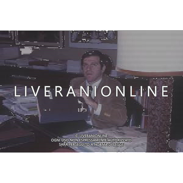 RETROSPETTIVA GIORGIO BENVENUTO SINDACALISTA E POLITICO ITALIANO NELLA FOTO GIORGIO BENVENUTO A ROMA NEL SUO UFFICIO NELL\'ANNO 1982 AG ALDO LIVERANI SAS