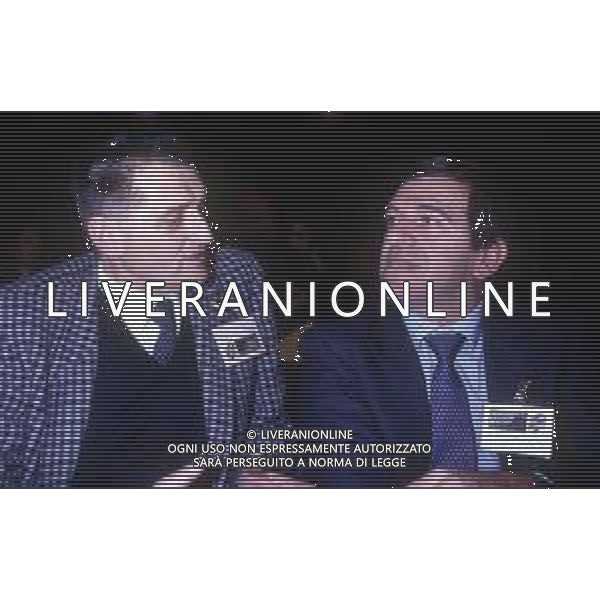 1989 RETROSPETTIVA GIORGIO BENVENUTO SINDACALISTA E POLITICO ITALIANO NELLA FOTO GIORGIO BENVENUTO CON ANTONIO PIZZINATO NELL\'ANNO 1982 AG ALDO LIVERANI SAS