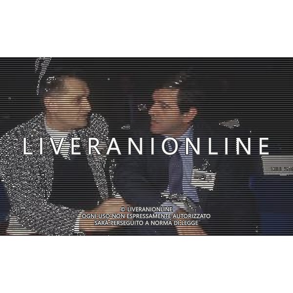 1989 RETROSPETTIVA GIORGIO BENVENUTO SINDACALISTA E POLITICO ITALIANO NELLA FOTO GIORGIO BENVENUTO CON ANTONIO PIZZINATO NELL\'ANNO 1982 AG ALDO LIVERANI SAS