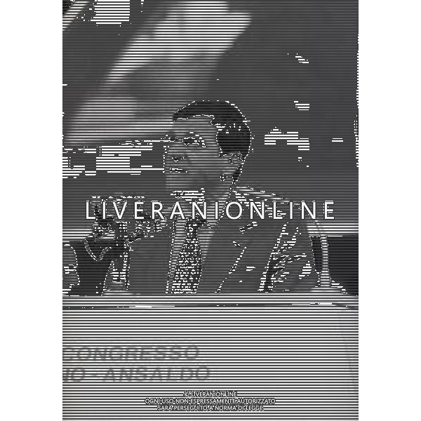 RETROSPETTIVA GIORGIO BENVENUTO SINDACALISTA E POLITICO ITALIANO NELLA FOTO GIORGIO BENVENUTO AG ALDO LIVERANI SAS
