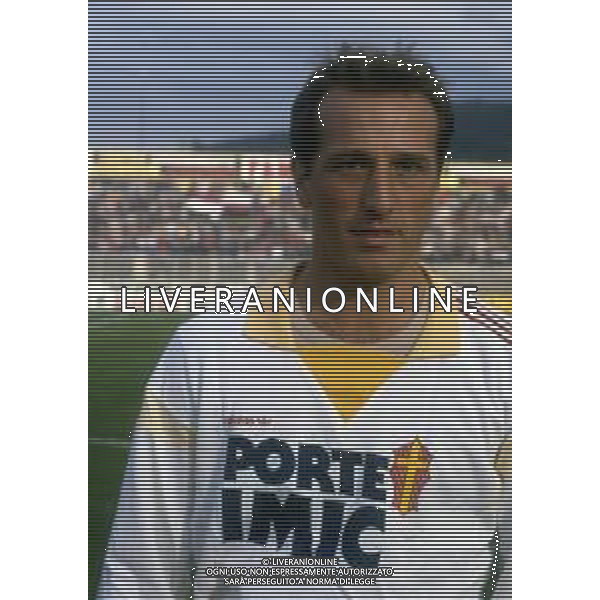 RETROSPETTIVA RENZO GOBBO CALCIATORE NELLA FOTO RENZO GOBBO CON LA MAGLIA DEL MESSINA CALCIO AG ALDO LIVERANI SAS