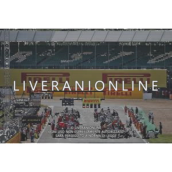The grid before the start of the race. 02.08.2020. Formula 1 World Championship, Rd 4, British Grand Prix, Silverstone, England, Race Day. / AGENZIA ALDO LIVERANI SAS - ITALY ONLY EDITORIAL USE ONLY