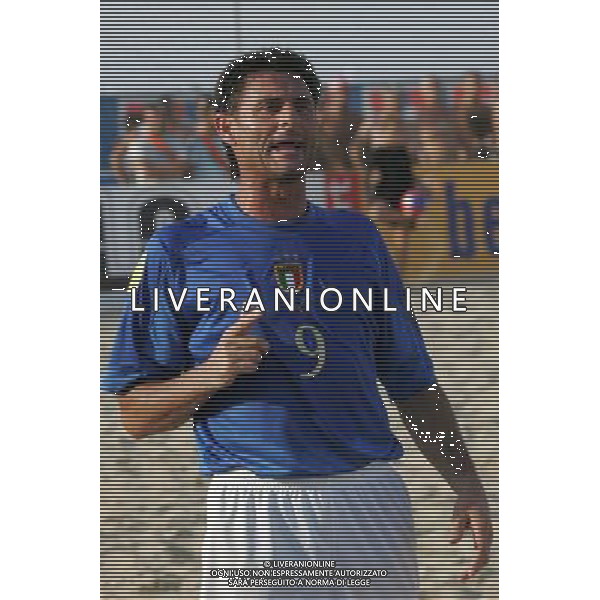 Lega Europea di Beach soccer Cervia 2005 nella foto: Massimo Agostini - Italia AGENZIA ALDO LIVERANI