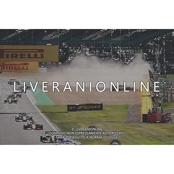 Kevin Magnussen (DEN) Haas VF-20 crashed out of the race. 02.08.2020. Formula 1 World Championship, Rd 4, British Grand Prix, Silverstone, England, Race Day. / AGENZIA ALDO LIVERANI SAS - ITALY ONLY EDITORIAL USE ONLY