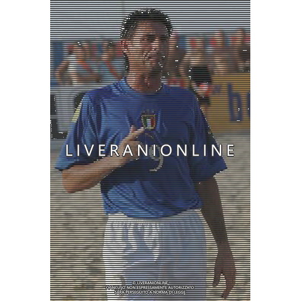 Lega Europea di Beach soccer Cervia 2005 nella foto: Massimo Agostini - Italia AGENZIA ALDO LIVERANI