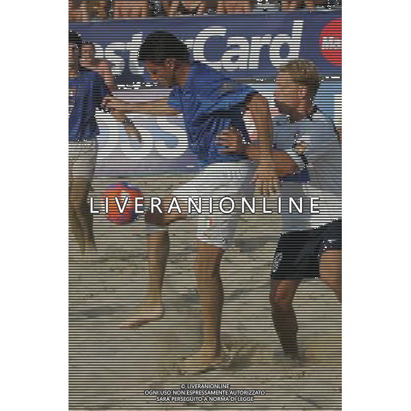 Lega Europea di Beach soccer Cervia 2005 nella foto: Massimo Agostini - Italia AGENZIA ALDO LIVERANI
