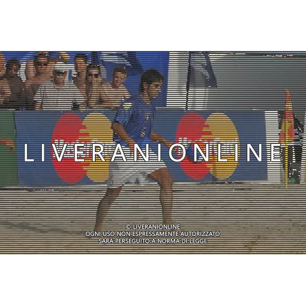 Lega Europea di Beach soccer Cervia 2005 nella foto: Andrea Forte - Italia AGENZIA ALDO LIVERANI