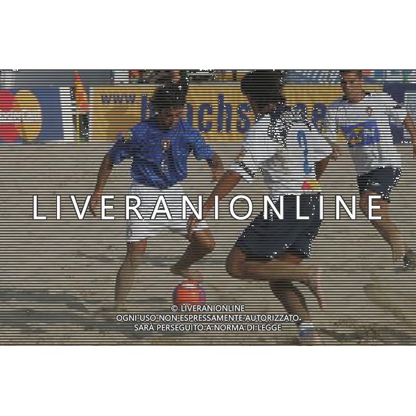 Lega Europea di Beach soccer Cervia 2005 nella foto: Andrea forte - Italia AGENZIA ALDO LIVERANI