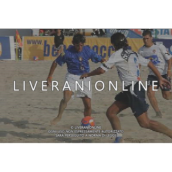 Lega Europea di Beach soccer Cervia 2005 nella foto: Andrea Forte - Italia AGENZIA ALDO LIVERANI