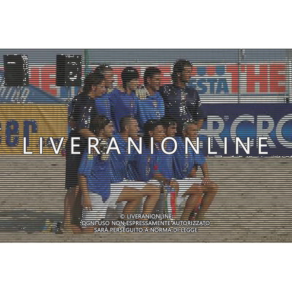 Lega Europea di Beach soccer Cervia 2005 nella foto: FORMAZIONE Italia BEACH SOCCER AGENZIA ALDO LIVERANI