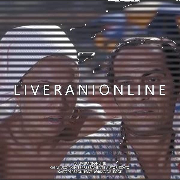 NINO MANFREDI, all\'anagrafe Saturnino Manfredi, attore, regista italiano - RETROSPETTIVA Nella foto al mare con la moglie Erminia Ferrari ©ARCHIVIO / AGENZIA ALDO LIVERANI SAS