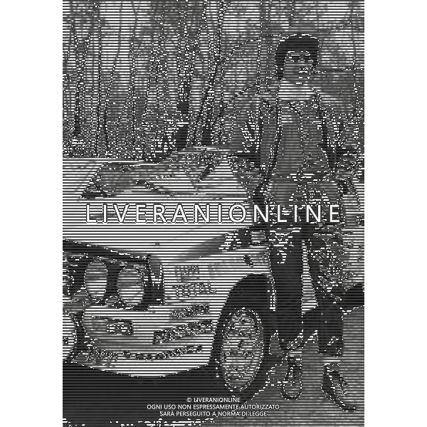 RETROSPETTIVA FRANCO UNCINI MOTOCICLISMO NELLA FOTO FRANCO UNCINI AL 6 RALLY DI MONZA 26-11-1983 AG ALDO LIVERANI SAS