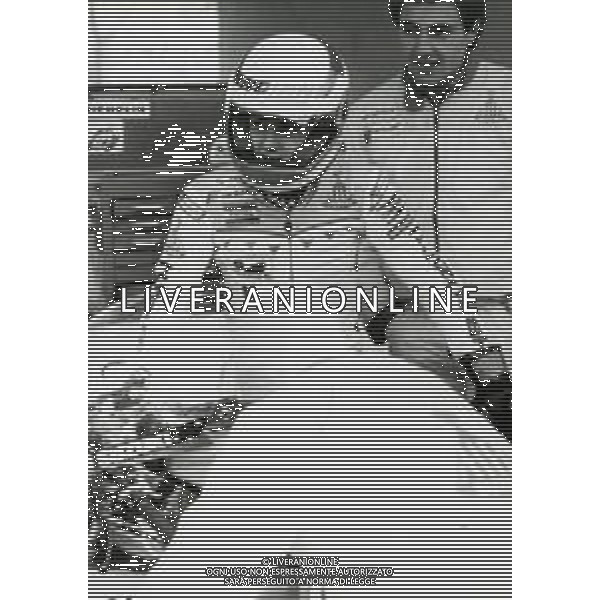 RETROSPETTIVA FRANCO UNCINI MOTOCICLISMO NELLA FOTO FRANCO UNCINI NELL\'ANNO 1983 FOTO W.PIGRUCCI-AG ALDO LIVERANI SAS