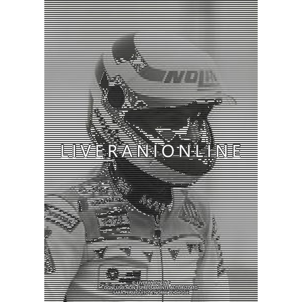 RETROSPETTIVA FRANCO UNCINI MOTOCICLISMO NELLA FOTO FRANCO UNCINI NELL\'ANNO 1983 FOTO W.PIGRUCCI-AG ALDO LIVERANI SAS