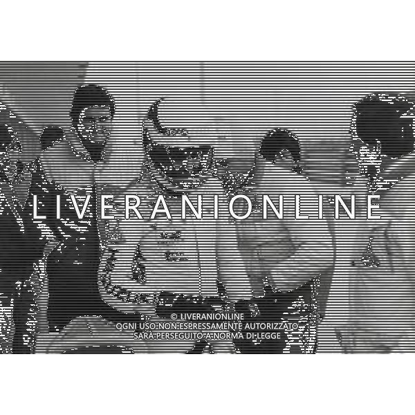 RETROSPETTIVA FRANCO UNCINI MOTOCICLISMO NELLA FOTO FRANCO UNCINI NELL\'ANNO 1983 FOTO W.PIGRUCCI-AG ALDO LIVERANI SAS