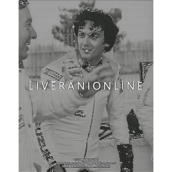 RETROSPETTIVA FRANCO UNCINI MOTOCICLISMO NELLA FOTO FRANCO UNCINI NELL\'ANNO 1983 FOTO W.PIGRUCCI AG ALDO LIVERANI SAS