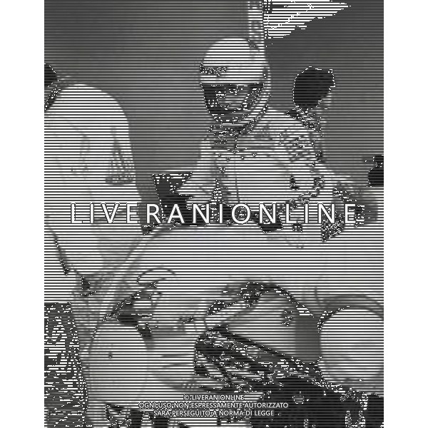 RETROSPETTIVA FRANCO UNCINI MOTOCICLISMO NELLA FOTO FRANCO UNCINI NELL\'ANNO 1983 FOTO W.PIGRUCCI-AG ALDO LIVERANI SAS 