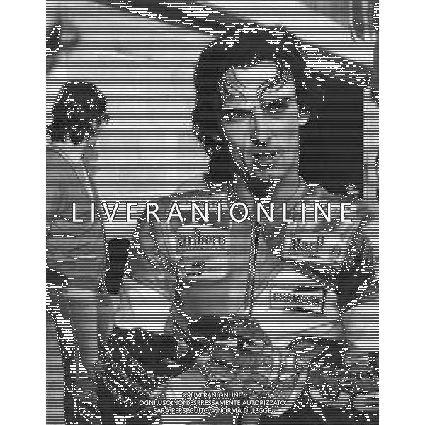 RETROSPETTIVA FRANCO UNCINI MOTOCICLISMO NELLA FOTO FRANCO UNCINI A IMOLA FOTO GIANNI SANNA-AG ALDO LIVERANI SAS