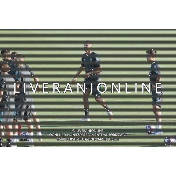 Torino 06.08.2020 Continassa Allenamento Juventus pre Champions League 2019/2020 ©Viganti/Agenzia Aldo Liverani Nella foto: paulo dybala e cristiano ronaldo / AGENZIA ALDO LIVERANI SAS