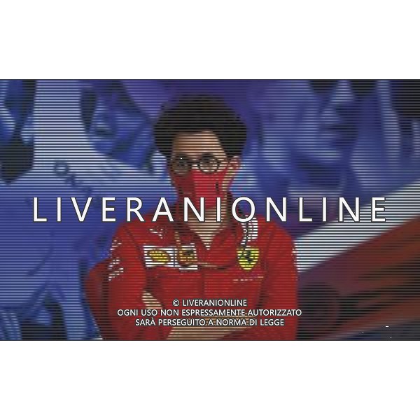 Mattia Binotto (ITA) Ferrari Team Principal in the FIA Press Conference. 07.08.2020. Formula 1 World Championship, Rd 5, 70th Anniversary Grand Prix, Silverstone, England, Practice Day. - www.xpbimages.com, EMail: requests@xpbimages.com - copy of publication required for printed pictures. Every used picture is fee-liable. © Copyright: FIA Pool Image for Editorial Use Only/ AGENZIA ALDO LIVERANI SAS - ITALY ONLY EDITORIAL USE ONLY