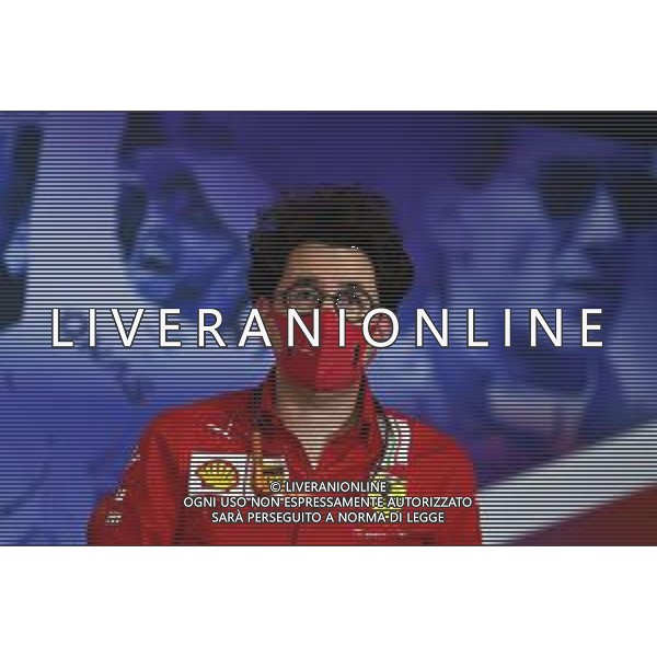 Mattia Binotto (ITA) Ferrari Team Principal in the FIA Press Conference. 07.08.2020. Formula 1 World Championship, Rd 5, 70th Anniversary Grand Prix, Silverstone, England, Practice Day. - www.xpbimages.com, EMail: requests@xpbimages.com - copy of publication required for printed pictures. Every used picture is fee-liable. © Copyright: FIA Pool Image for Editorial Use Only/ AGENZIA ALDO LIVERANI SAS - ITALY ONLY EDITORIAL USE ONLY