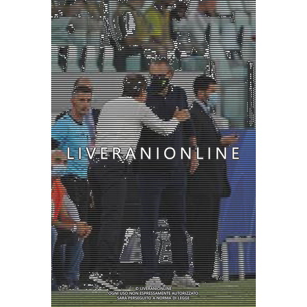 Torino 07.08.2020 Allianz Stadium Juventus vs Olympique Lione Champions League 2019/2020 ©Viganti/Agenzia Aldo Liverani Nella foto: rudi garcia e maurizio sarri / AGENZIA ALDO LIVERANI SAS