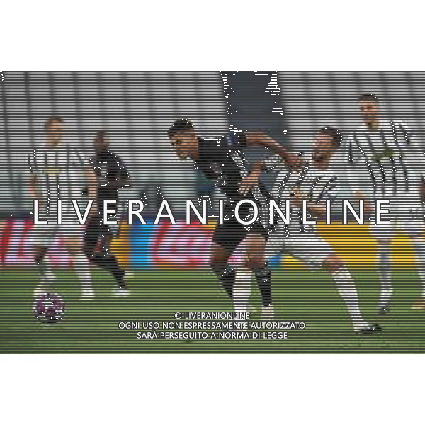 Torino 07.08.2020 Allianz Stadium Juventus vs Olympique Lione Champions League 2019/2020 ©Viganti/Agenzia Aldo Liverani Nella foto: miralem pjanic e bruno guimaraes / AGENZIA ALDO LIVERANI SAS