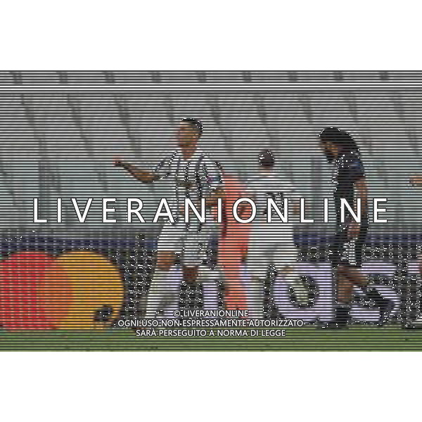 Torino 07.08.2020 Allianz Stadium Juventus vs Olympique Lione Champions League 2019/2020 ©Viganti/Agenzia Aldo Liverani Nella foto: esultanza dopo il gol di cristiano ronaldo / AGENZIA ALDO LIVERANI SAS