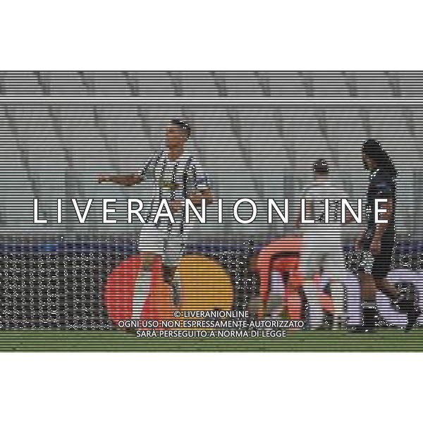 Torino 07.08.2020 Allianz Stadium Juventus vs Olympique Lione Champions League 2019/2020 ©Viganti/Agenzia Aldo Liverani Nella foto: esultanza dopo il gol di cristiano ronaldo / AGENZIA ALDO LIVERANI SAS