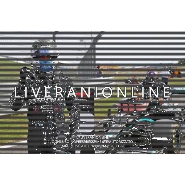 Valtteri Bottas (FIN) Mercedes AMG F1 celebrates his pole position in qualifying parc ferme. 08.08.2020. Formula 1 World Championship, Rd 5, 70th Anniversary Grand Prix, Silverstone, England, Qualifying Day. - www.xpbimages.com, EMail: requests@xpbimages.com © Copyright: Batchelor / XPB Images/ AGENZIA ALDO LIVERANI SAS - ITALY ONLY EDITORIAL USE ONLY